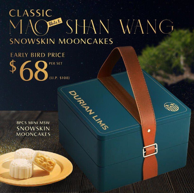 Premium Mao Shan Wang Snowskin Mooncake (Pre - Order) - Durian Lims